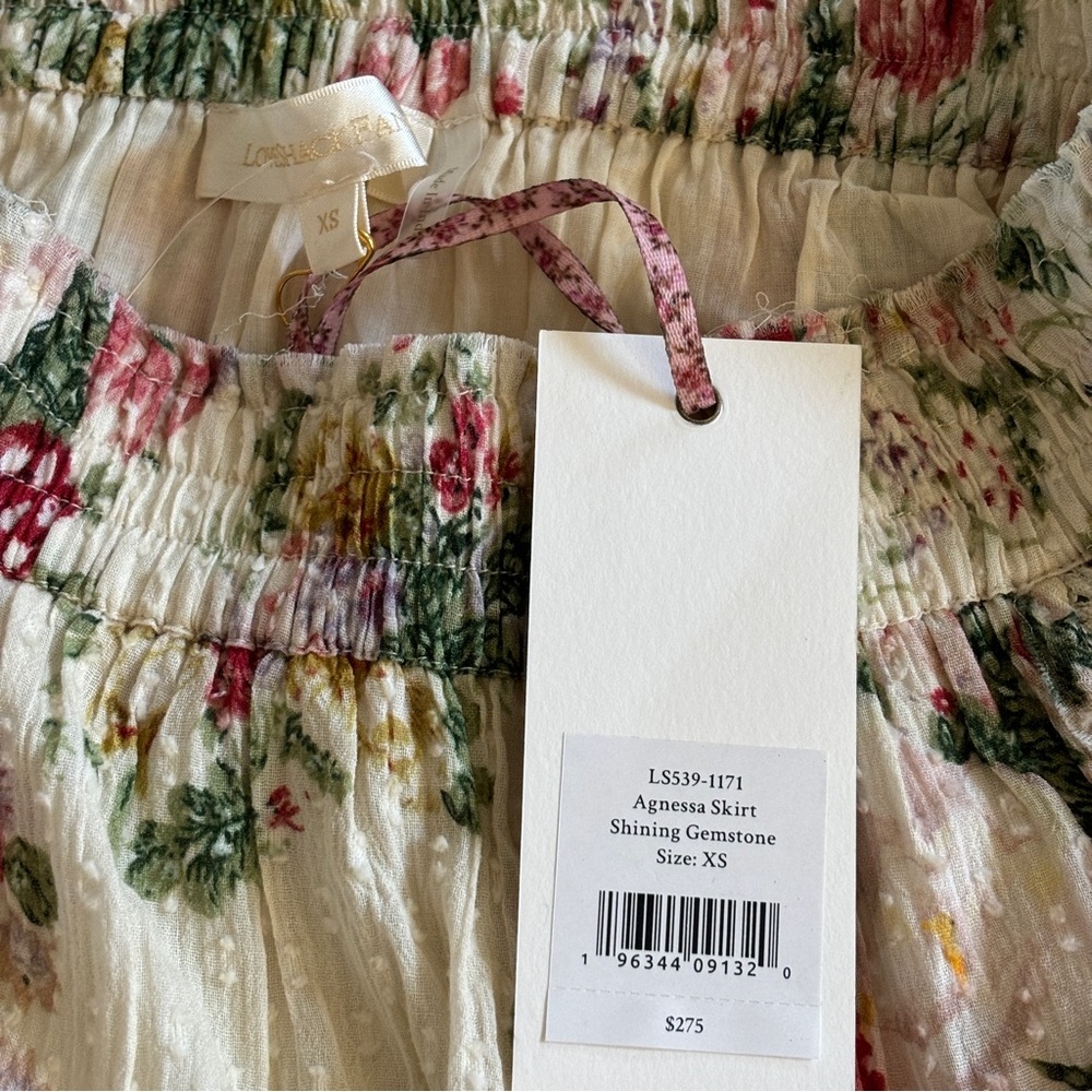 NWT LoveShackFancy Agnessa Skirt Shining Gemstone XS - Picture 6 of 13